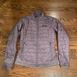 Patagonia Quilted Lightweight Jacket in Dusty Mauve